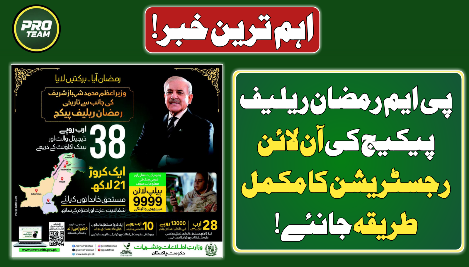 PM Ramzan Relief Package Registration Online