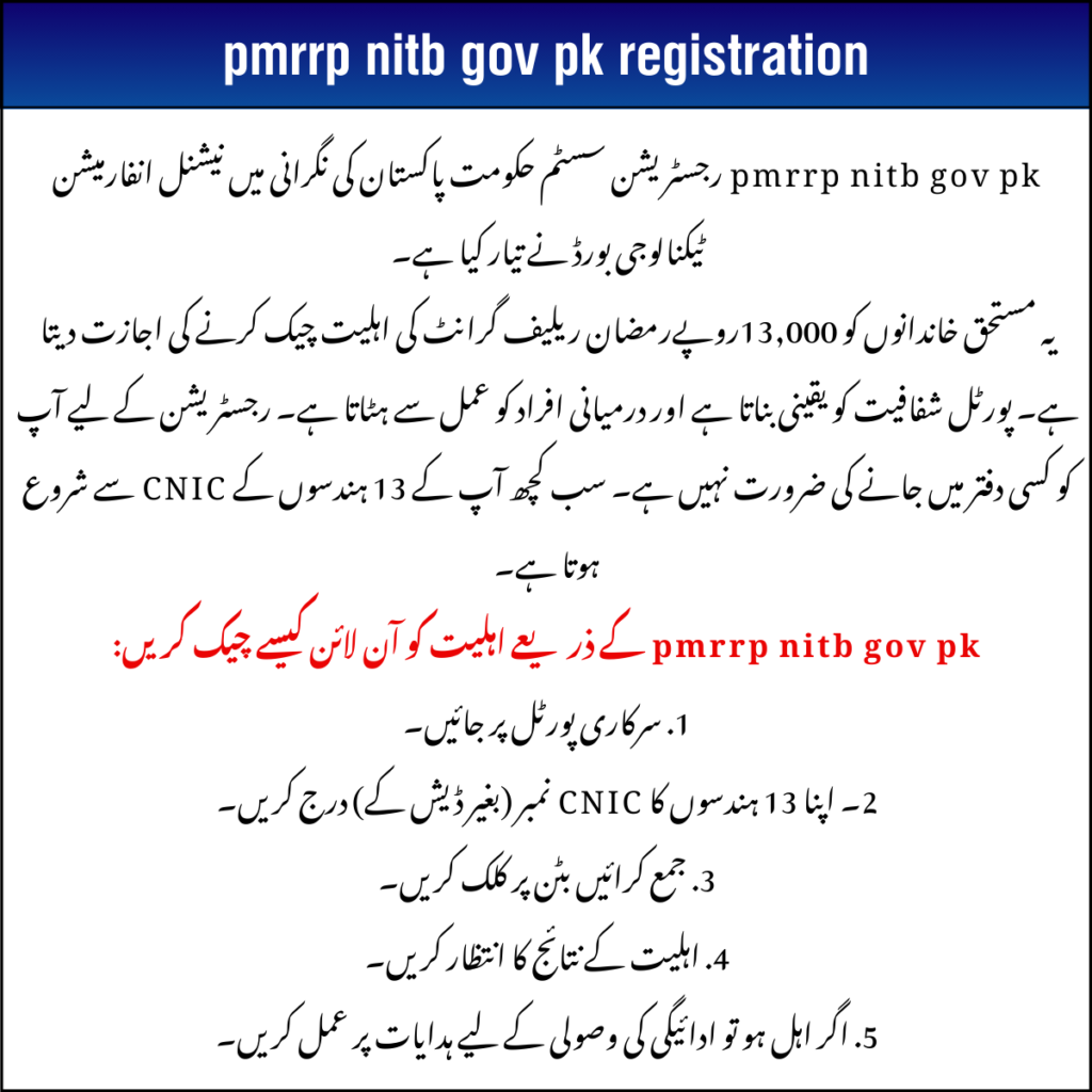pmrrp nitb gov pk registration